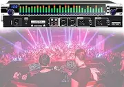 Dual 31-Band Digital Equalizer, 31-Band Stereo Graphic EQ, 10 Preset Effects, High, Mid and Bass Adjustment, Intelligent Noise Reduction, for Recording Studio