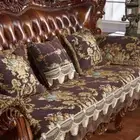 Vintage Chenille Sofa Cover Slipcover 1/2/3 Seater Couch Protector Non-slip Lace