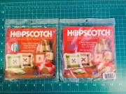 Hopscotch Cross Stitch Fabric Aida 14 Count 2 pc 15" x 15" Vintage New Sealed