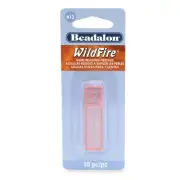 Hard Needles, 13, for Bead Cord Sizes up to .011 in, 10 Pieces with case,Silver