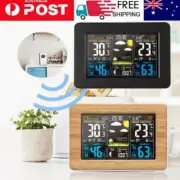 Digital Indoor Outdoor Weather Station LCD Clock Calendar Wireless Thermometer