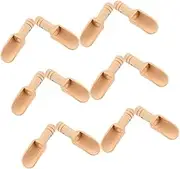 ERINGOGO 12Pcs Small Wooden Scoop for Bath Salts Tea Spices Ergonomic Design for Jars Containers Natural Aesthetic Kitchen Utensils
