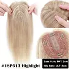 Women Topper Clip In Remy Human Hair TOP Wigs Toupee Hairpiece For Loss Hair AU