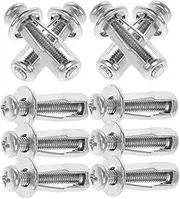 10pcs Expansion Petal Screw Nuts Nail GLI Expansion Screw Petal Nut Hollow Door Anchor Steel Pipes Fixing Fastener Jack Nut Hollow Door Fasteners Rv Wall Anchors Metal Silver TOPPERFUN