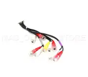 ALPINE ICS-X7HD ICSX7HD GENUINE FRONT REAR SUB AUX / CAMERA RCA HARNESS