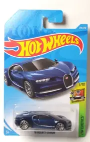 Hot Wheels '16 Bugatti Chiron blue Exotics