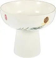 ABOOFAN Ice Cream Bowl Trifle Bowl Glass Cup Footed Ice Cream Cup White Ceramics
