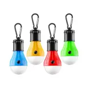 Tent Lamp 4 Packs Portable LED Tent Lights Clip Hook Hurricane Emergency Lights