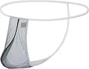[ZAIGGUT] Mens Sexy Sheer G-String Thong Underwear Male See Through Mesh T-Back Thong