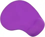 OFFSCH Non Slip Wrist Support Mouse Pad with Silicone Wrist Rest Lightweight Portable Desk Mat for Home Office Travel Smooth Tracking Surface Purple