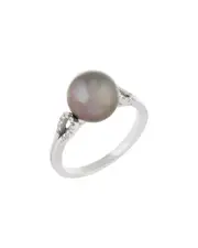 Masako Pearls 14K 0.07 ct. tw. Diamond 9-9.5mm Pearl Ring