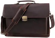 [CANLOT] Crazy Horse Leather Men's Bag Shoulder Bag Men's Business Notebook Handbag Men's