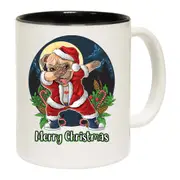 Merry Christmas Xmas Pug Dog Dabbing Mug Cup