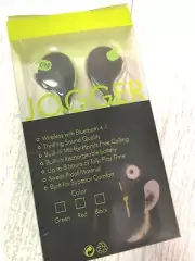 Jogger Wireless Bluetooth Earphones Earbuds with Mic Black Green Gift