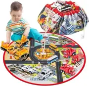 Car Toys | Metal Pull Back Cars Playset with 2 in 1 Collapsible Toy Cars
