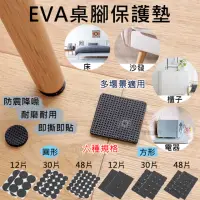 在飛比找momo購物網優惠-【捷華】EVA桌腳保護墊 加厚防滑 多功能 保護墊 止滑墊 