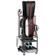 Golf Bag Organizer Golf Bag Stand Fits Single Bag Golf Organizer for Golf Clu...