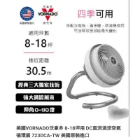 在飛比找蝦皮購物優惠-VORNADO 美國原裝10年保固DC循環扇723DCA