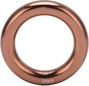 XIASABA Climbing Rappel Ring Aluminum Alloy Round Mountain Climbing O Ring for Tree Climbing Adventure Sports
