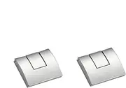 Furniture Pulls2 Pcs Tatami Handle Concealed Cabinet Door Invisible Built-in Wardrobe Drawer Built-in Handle, Chrome 10.1 * 47.7mm
