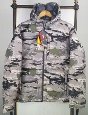 BROWNING New $229 Mens Size Large Insulated Jacket Primaloft Silver Camo Hood