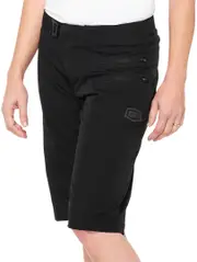 100% Airmatic Ladies Bicycle Shorts, black, Size XL for Women