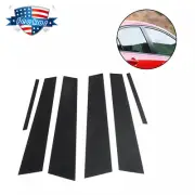 New 6x Pillar Posts Door Window Protector Trims Fits for 2006-2011 Honda Civic (for: Honda Civic)