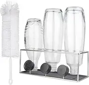 [HunDun] Stainless Steel Bottle Rack for SodaStream Duo, Aarke, Brita Bottles - Dishwasher Safe