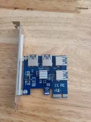 1 to 4 PCIE Splitter PCI-E to 4-Port USB3.0 |GPU MINING Adapter