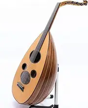 Arabic Oud PRO Walnut Wood & Cedar Top Arab String Music Instrument with Soft Case & Kurschner strings Installed