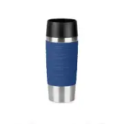 Emsa Travel Mug Waves Stainless Steel Vacuum Mug Insulated Mug Blue 360ml