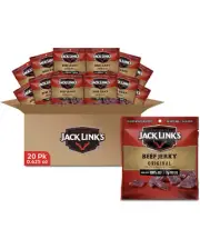 Jack Link'S Beef Jerky Original Multipack Bags 7G Protein 0.625 Oz (Pack of 20)