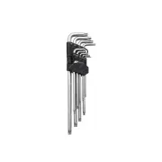 9 Pcs of PK Tool Extra Long Tamper Star Key Set - Magnetic Tips S2 Steel