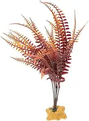 HOMOBABE Aquarium Artificial Plants for Terrarium Decor Lifelike Silk Leaf Greenery for Betta Fish Tanks Small Turtles Axolotls Reptile Habitats Easy to Clean Safe Durable Decorations