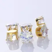 Round Rivoli Zirconia Rhinestone Pointback Zircon Stone Jewelry Making Materials