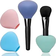 Makeup Brush Covers, Silicone Organizer Case for Makeup Storage and Protect Makeup Bag, 4 Pack Reusable Brush Holders for Travel, Dustproof Brush Protector for Makeup Lovers and Wife