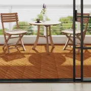 10 pcs Decking Tiles, 11.8"x11.8", Solid Acacia Wood vidaXL