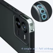 For For vivo iQOO Z9 5G, Luxury Shockproof Matte Soft Bumper Acrylic Cover Case
