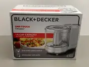 Black & Decker Home 1.5 Cup One Touch Electric Chopper White HW150W New Sealed
