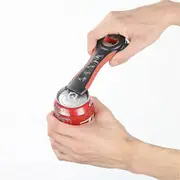 Premium All-in-one Multi-Function Personalized Jar Opener for Various of Kitchen Cans, Bottles, Wine, Beer and Soda Pops (Red)