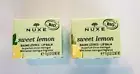 NIB Lot of 2 NUXE Sweet Lemon Lip Balm Pots for Dry or Sensitive Lips VEGAN