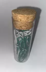 NEW Mini Green Paper Clips In A Cute Reusable Tube