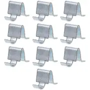 10pcs Cabinet Shelf Clips Metal File Cabinet Shelf Clips Heavy Duty Shelving Supports Silver 2.50X1.60X1.60CM