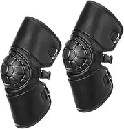 Motorcycle Knee Pads Warm Leggings Covers Practical Fashion Motorcycle Knee Shin Guards for Riding Skating Winter Ski Skiing, Style D