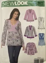 New Look Pattern 6677 Top Size 10-22 Two Sleeve Lengths Uncut