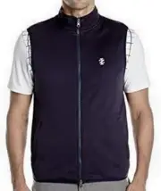 IZOD GOLF On The Course Reversible Navy Blue Coral Full Zip Vest NEW Mens M L XL