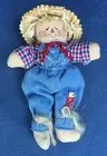 Small 7" Decorative Cute Friendly Scarecrow Doll w/ Hat Festive Wizard of Oz