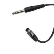 1/4 Inch Male to 3 Pin Mini XLR Female Cable for Wireless Systems, 5FT Black