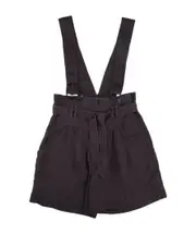 bow-detail dungaree shorts FR38 Black