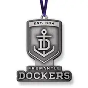 Fremantle Dockers AFL Metal Christmas Tree Ornament Decoration